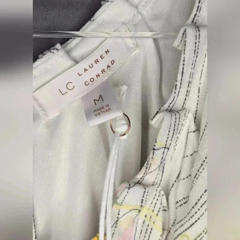 Lauren Conrad size Medium New with tags Pleated round neck midi dress. - Picture 3 of 15